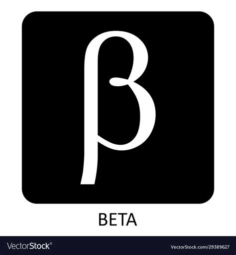 Beta Symbol in Greek Alphabet Β β.